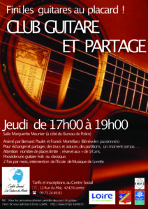 Lire la suite à propos de l’article Club guitare & partage