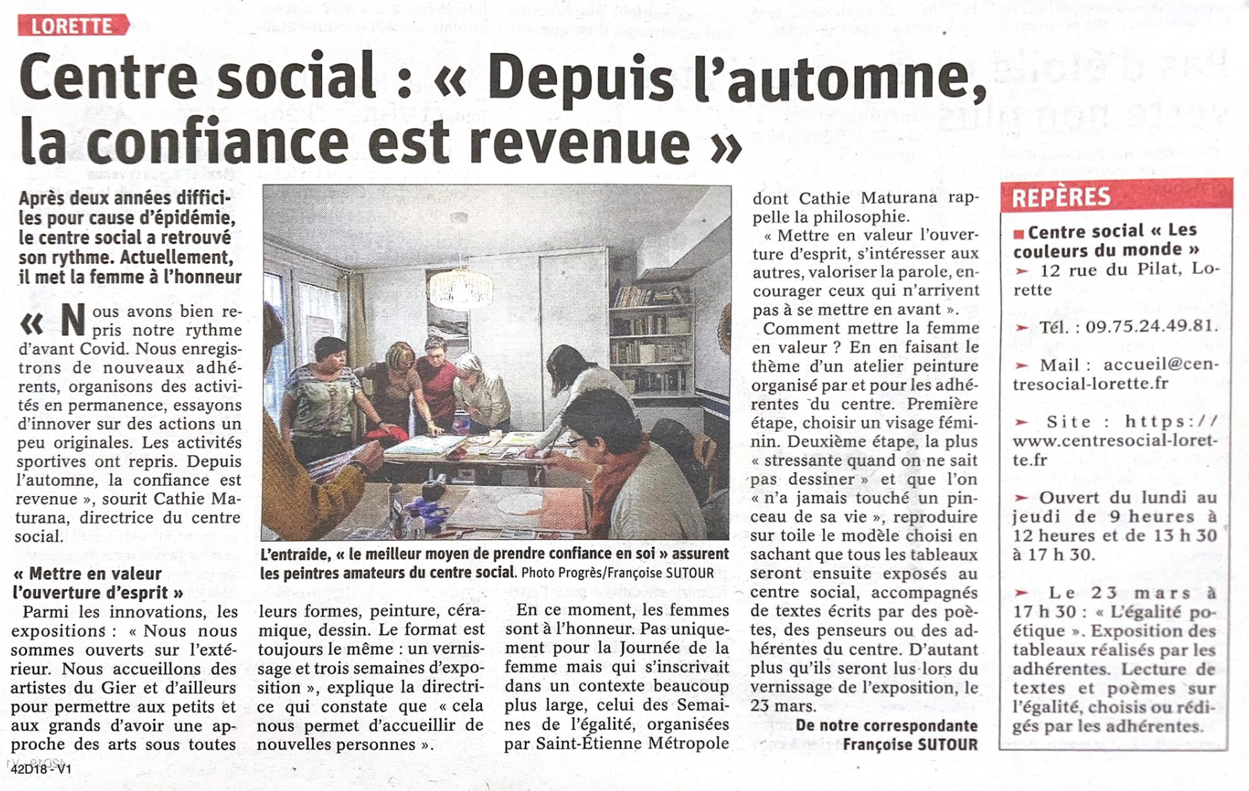 You are currently viewing Depuis l&rsquo;automne la confiance est revenue